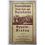 [Mapa samochodowa Opole - Kraków] Ravensteins Grosse Rad - und Autokarte Nr. 41: Oppeln - Krakau