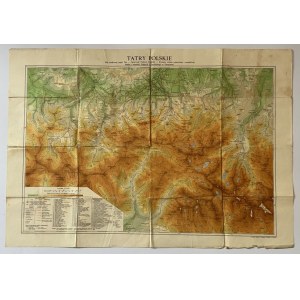 Mapa Tatry polskie Zwoliński 1923