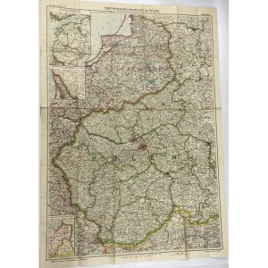 Poland during the Napoleonic Wars (1807) and during the Polish-Austrian War (1809) [Large map in very good condition!]