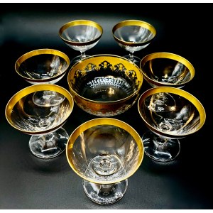 Decorative glass set - 8 pieces