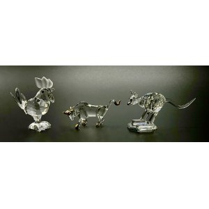 Swarovski set of 3 full figurines