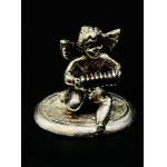 Srebrny zestaw figuralnych stojaków do wizytówek stołowych- 8 sztuk