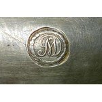 Museum silver salt cellar with two side handles
