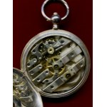 Srebrny zegarek kieszonkowy na kluczyk Savonette