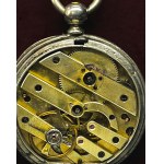 Silver Bonyour keyed pocket watch