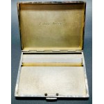 Silver cigarette case and two lighters