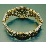 Art Nouveau diamond segmented bracelet