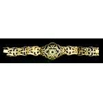 Art Nouveau diamond segmented bracelet