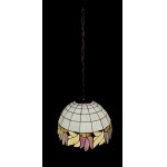 Decorative ceiling lamp with stained glass shade
