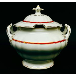 Decorative table vase with lid , Walbrzych