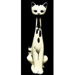 Decorative set of 4 full figurines of cats