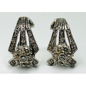 Paar Diamant-Ohrringe