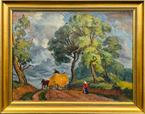 Koźma Czuryło(1908-1951), Zwózka siana przed burzą