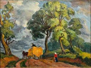 Koźma Czuryło(1908-1951), Zwózka siana przed burzą