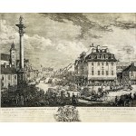 Panorama of the Krakow suburb according to an engraving from 1771