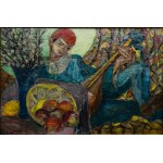 Wacław Wąsowicz(1891-1942), Still life with Pierrot