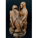 Wooden sculpture Pieta, height 80 cm.