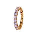 Złota obrączka z diamentami ''eternity ring'' 2,20 ct , certyfikat HRD