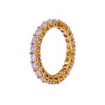 Gold ring with diamonds ''eternity ring'' 2.20 ct , HRD certificate