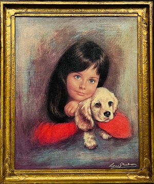 Louis Shabner (1917-1981), Dziewczynka z psem