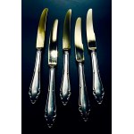Set of silver knives - 5 pieces