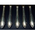 Set of silver knives - 5 pieces