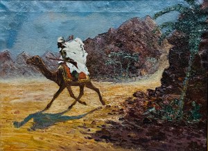 Aleksander Laszenko(1883-1944), Arabski wojownik na galopującym wielbłądzie