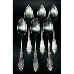 Silver spoons - 6 pieces, 490 g