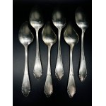 Silver spoons - 6 pieces, 490 g