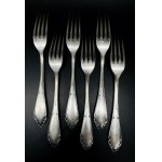 Silver forks - 6 pieces, 349 g