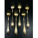 Silver spoons gilded- 6 pieces