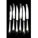 Silberne Messer - 6 Stück, 307 g