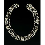 3 meter necklace with pearls