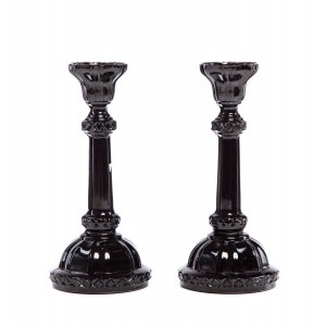 Pair of hyalite candlesticks No. 45-150/2