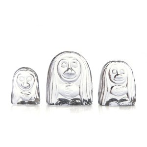 Set of three Trolls paperweights