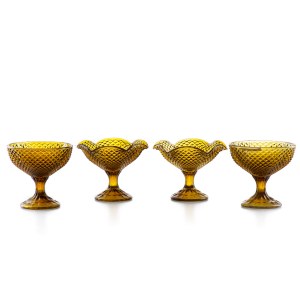 Set of four painted goblets from the collection Astrid