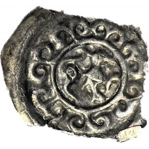 RR-, Leszek Biały 1194-1227, Kraków, Brakteat, Lew otoczony obwódką, R6