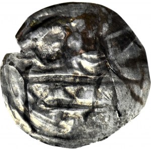 RRR-, Wielkopolska, Przemysł I 1241-1257, Brakteat, Dwie postacie za stołem