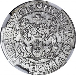 RRR-, Zygmunt III Waza, Ort 1612 Gdańsk, dwukropek przed datą, najrzadszy, Szatalin R5