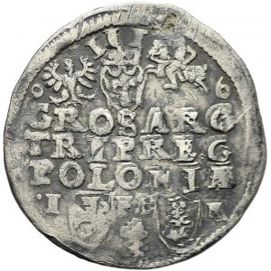 R-, Zygmunt II Waza, Trojak 1596, Poznań, R3