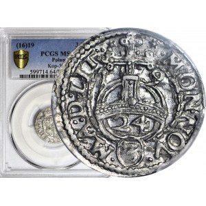 RR-, Zygmunt III Waza, Półtorak 1619, Wilno, menniczy, R7
