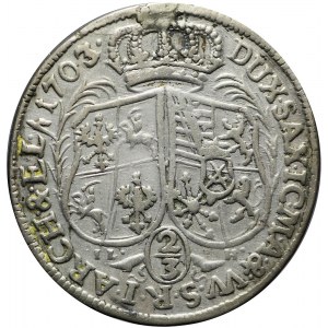 August II Mocny, 2/3 talara 1703, Drezno