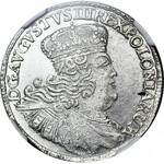 August III Sas, Dwuzłotówka (8 groszy) 1753, Lipsk, bez EC, mennicza