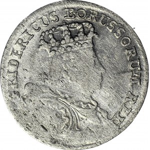 RR-, Naśladownictwo pruskie szóstaka lipskiego Augusta III, 6 krajcarów Wrocław 1755