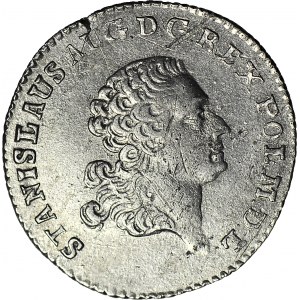 Stanisław A. Poniatowski, Złotówka 1767, data szeroko