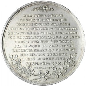 RR-, Medal Dar Kurlandii dla Rzeczpospolitej 1774, bardzo rzadki