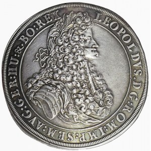 R-, Śląsk, Leopold I, Talar 1695, Brzeg