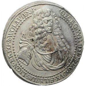RR-, Śląsk, Księstwo Legnicko-Brzesko-Wołowskie, Jerzy Wilhelm, 1 1/4 talara pośmiertnego 1675, R5
