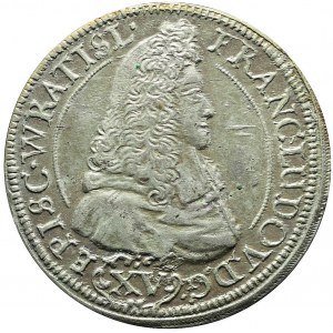 Śląsk, Księstwo Nyskie Biskupów Wrocławskich , Franciszek Ludwik, 15 krajcarów 1693, Nysa