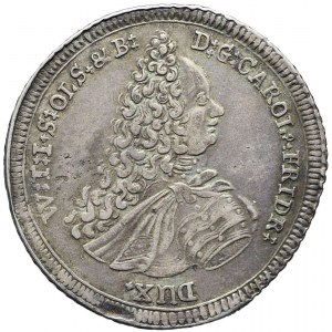 RR-, Śląsk, Księstwo Oleśnickie, Karol Fryderyk Oleśnicki, talar 1717, Oleśnica, bardzo rzadki